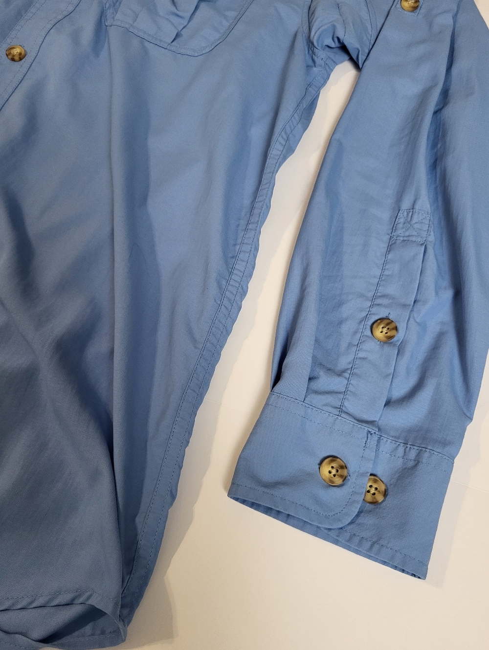 Duluth Trading Co Longsleeve Button Down Nylon Shirt Lightweight Fishing Vented - Picture 6 of 7